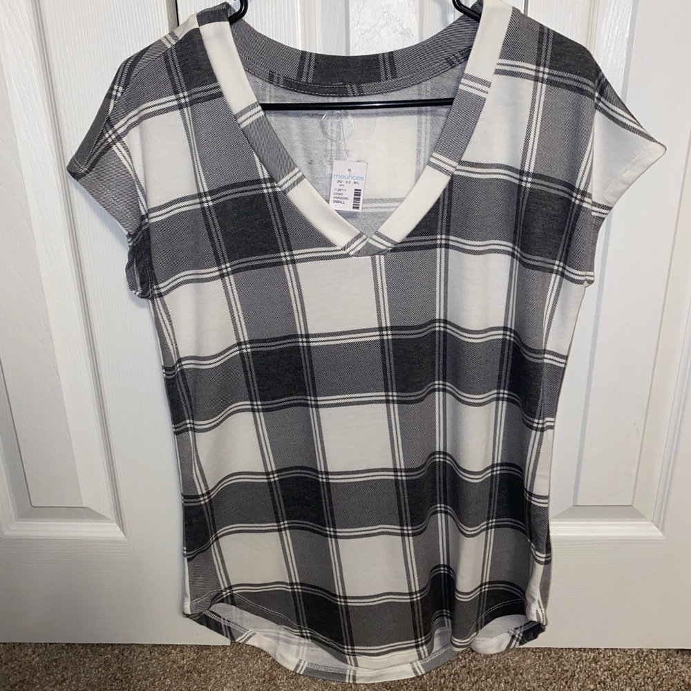 Maurices 24/7 plaid top